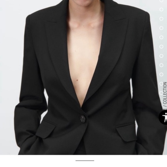 NWT Zara basic blazer Size 2 - Picture 1 of 9